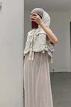BORIS BIDJAN SABERIコットンノースリーブマキシドレスWDRESS4 F035